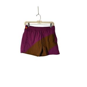 Without walls women’s purple and brown nylon trail shorts S